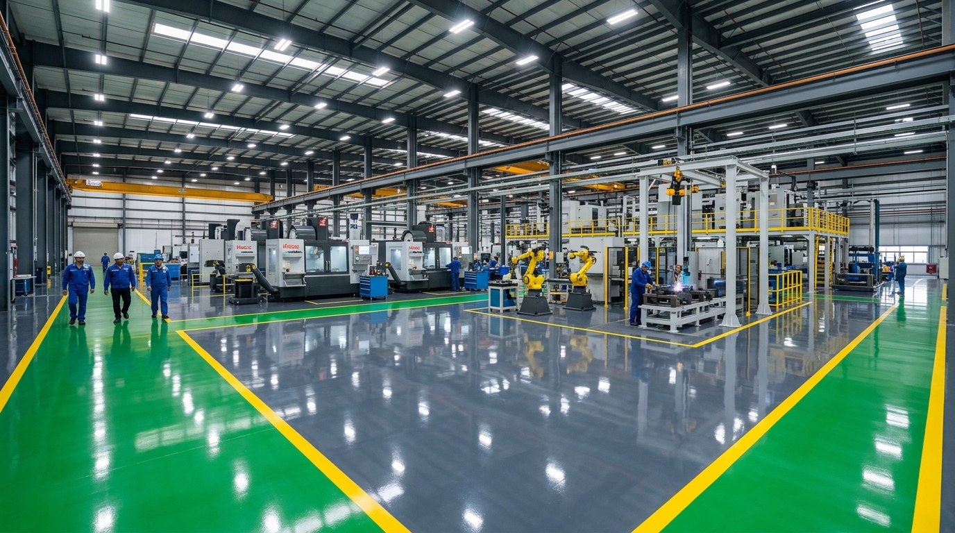 Industrial Factory Epoxy Flooring
